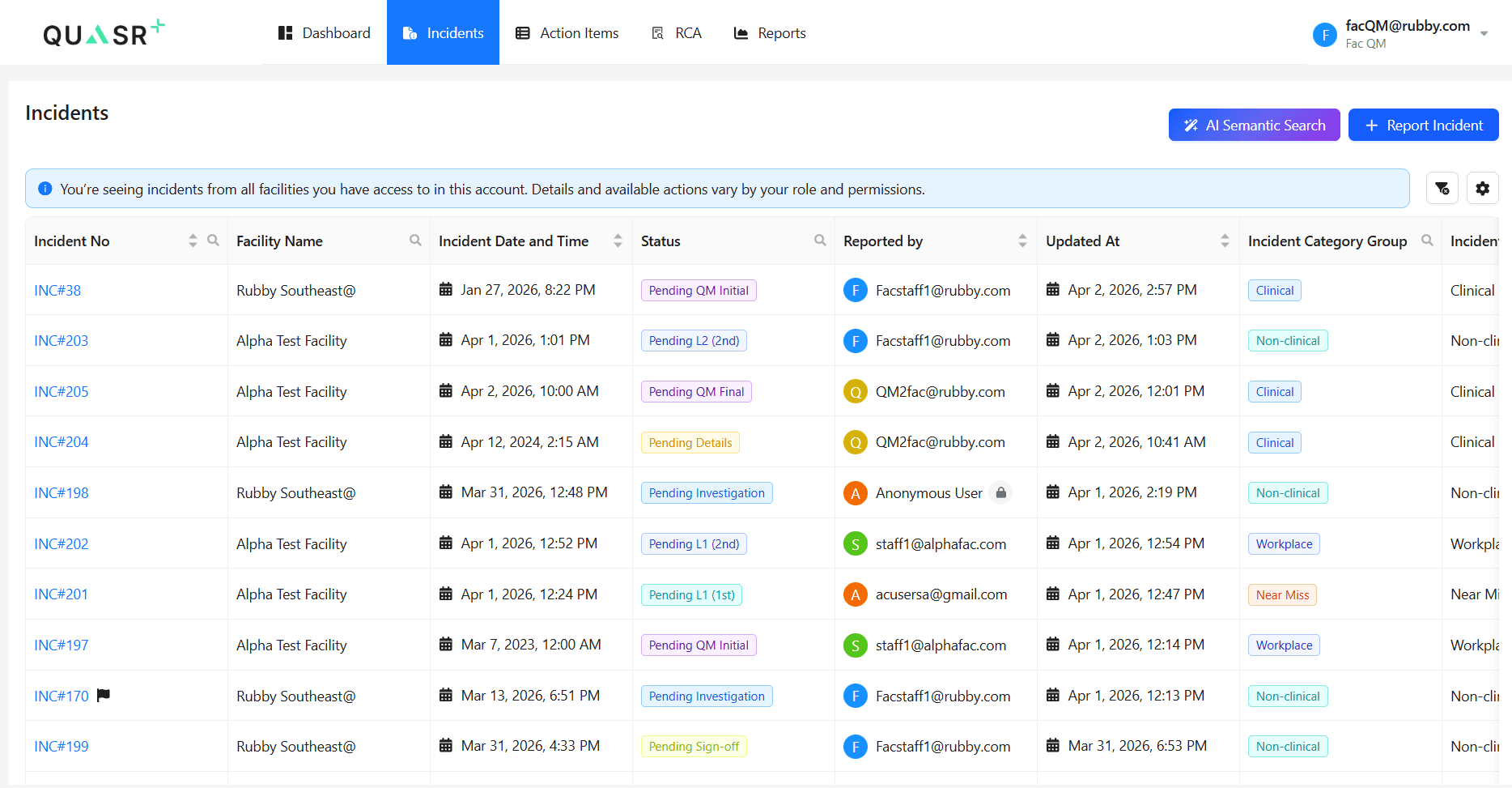Accessing the Admin module.