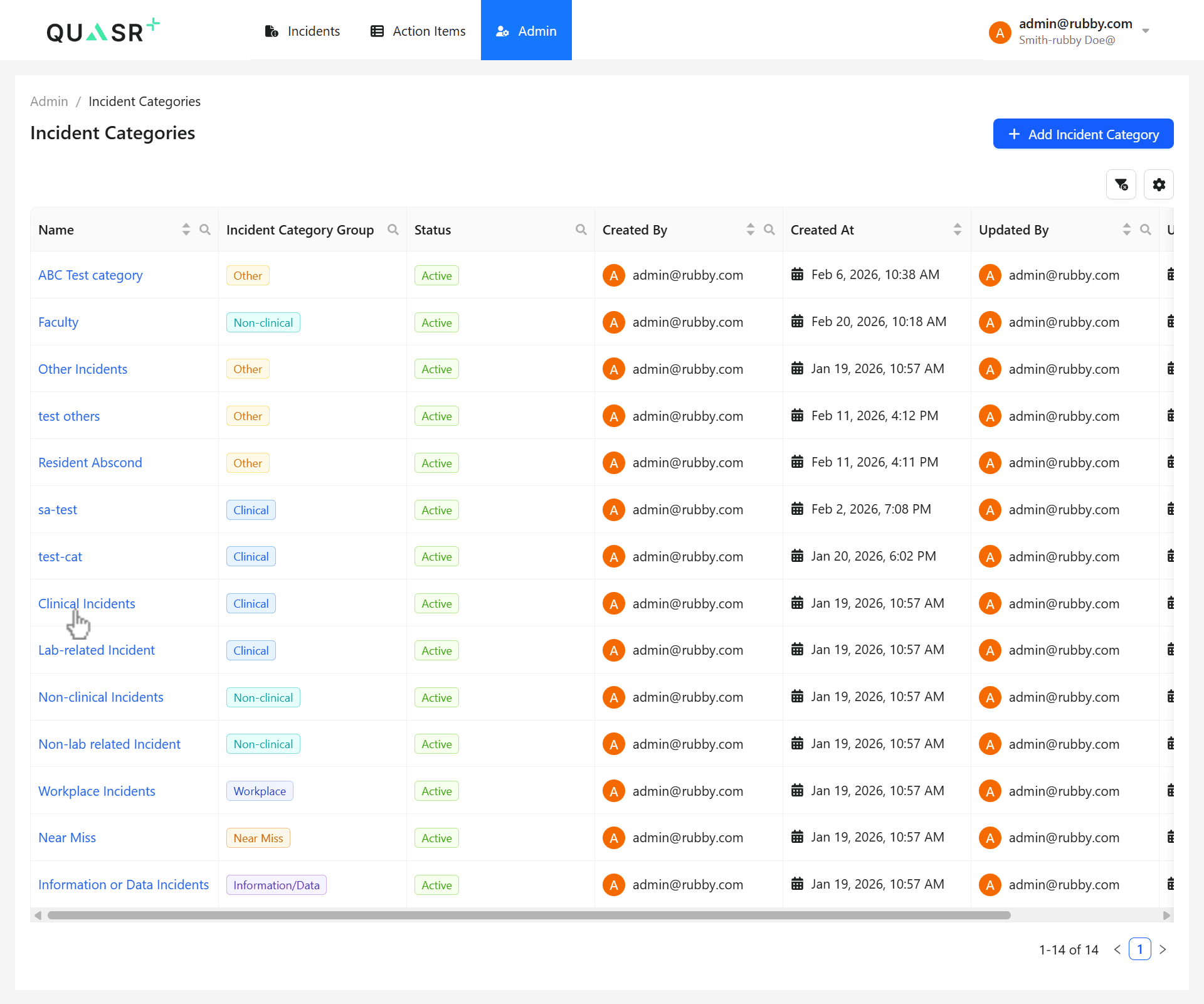 Incident Forms Cinical.