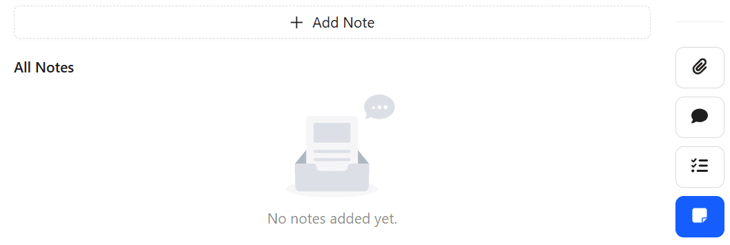 open the notes widget.