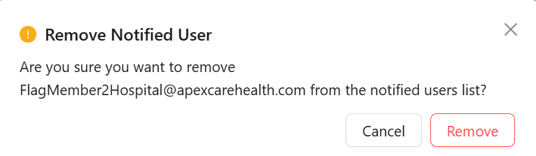 Removing Notified Ussers feature